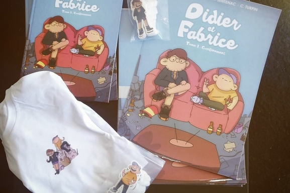 Peut-on rire de tout...même du confinement ? C’est le défi que s’est lancé Antoine Sentenac avec sa BD “Didier et Fabrice”