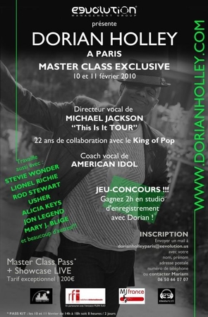 Exclusif :Gagnez cours de chant avec Dorian Holley